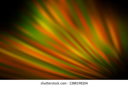 Dark Green, Yellow vector layout with flat lines. Colorful shining illustration with lines on abstract template. Pattern for your busines websites.