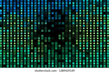 Dark Green, Yellow vector layout with lines, rectangles. Abstract gradient illustration with rectangles. Pattern for commercials.