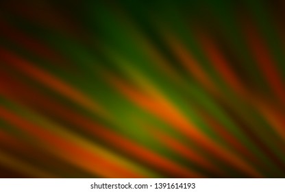 Dark Green, Yellow vector layout with flat lines. Colorful shining illustration with lines on abstract template. Template for your beautiful backgrounds.