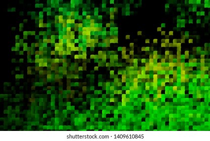 Dark Green, Yellow vector layout with lines, rectangles. Modern abstract illustration with colorful rectangles. Smart design for your business advert.