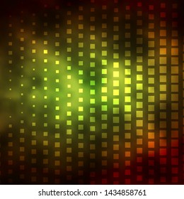 Dark Green, Yellow vector layout with lines, rectangles. Rectangles with colorful gradient on abstract background. Pattern for busines booklets, leaflets
