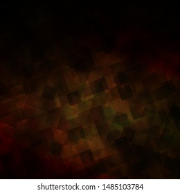 Dark Green, Yellow vector layout with lines, triangles. Glitter abstract illustration with triangular shapes. Pattern for websites.