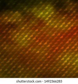 Dark Green, Yellow vector layout with lines, rectangles. New abstract illustration with rectangular shapes. Best design for your ad, poster, banner.