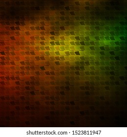 Dark Green, Yellow vector layout with lines, rectangles. Abstract gradient illustration with colorful rectangles. Pattern for business booklets, leaflets