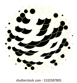Dark Green, Yellow vector layout with circles. Abstract illustration with colorful spots in nature style. New template for your brand book.
