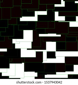 Dark Green, Yellow vector layout with lines, rectangles. Rectangles with colorful gradient on abstract background. Template for cellphones.