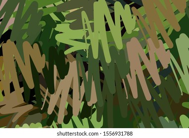 Dark Green, Yellow vector layout with flat lines. Blurred decorative design in simple style with lines. Best design for your ad, poster, banner.