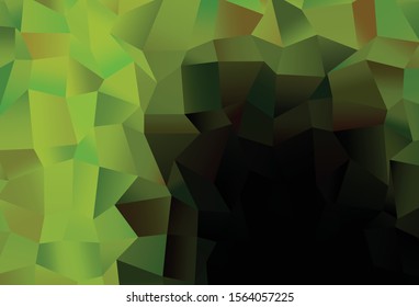 Dark Green, Yellow vector layout with rectangles, squares. Beautiful illustration with rectangles and squares. Best design for your ad, poster, banner.