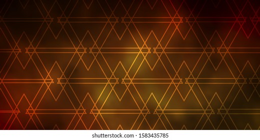 Dark Green, Yellow vector layout with lines, triangles. Beautiful illustration with triangles in nature style. Pattern for commercials.