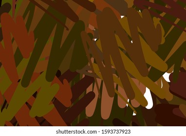 Dark Green, Yellow vector layout with flat lines. Glitter abstract illustration with colorful sticks. Smart design for your business advert.