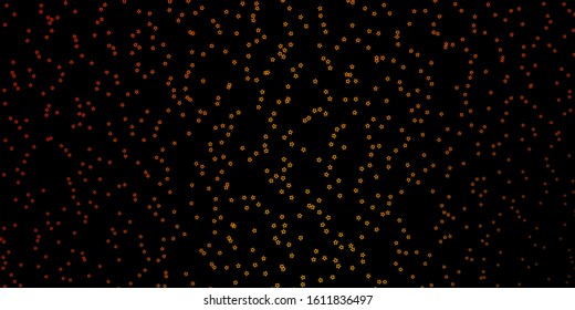 Dark Green, Yellow vector layout with bright stars. Modern geometric abstract illustration with stars. Theme for cell phones.