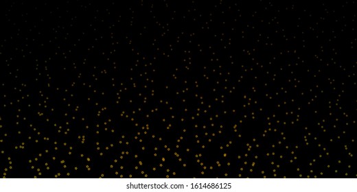 Dark Green, Yellow vector layout with bright stars. Modern geometric abstract illustration with stars. Pattern for new year ad, booklets.