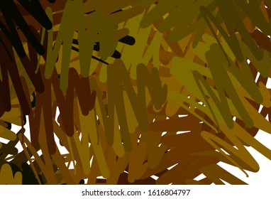 Dark Green, Yellow vector layout with flat lines. Colorful shining illustration with lines on abstract template. Pattern for ads, posters, banners.