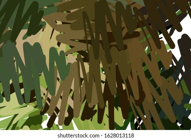 Dark Green, Yellow vector layout with flat lines. Blurred decorative design in simple style with lines. Best design for your ad, poster, banner.