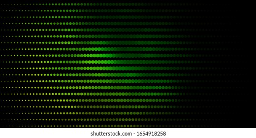 Dark Green, Yellow vector layout with circle shapes. Modern abstract illustration with colorful circle shapes. Design for posters, banners.
