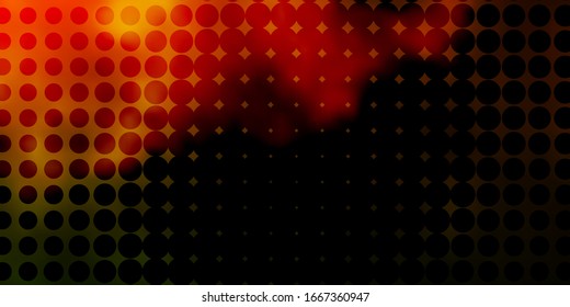 Diseño vectorial amarillo y verde oscuro con formas redondeadas. Ilustración abstracta con puntos coloridos al estilo natural. Diseño para afiches, pancartas.