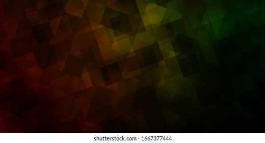 Verde oscuro, Diseño vectorial amarillo con líneas, triángulos. Diseño decorativo de estilo abstracto con triángulos. Diseño para sus promociones.