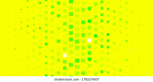 Dark Green, Yellow vector layout with lines, rectangles. Colorful illustration with gradient rectangles and squares. Pattern for commercials, ads.