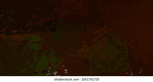 Diseño vectorial amarillo verde oscuro con formas triangulares. Ilustración con formas triangulares coloridas abstractas. Diseño para sus fondos de escritorio.