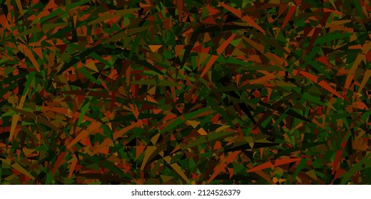 Diseño vectorial verde oscuro y amarillo con formas triangulares. Magnífica ilustración abstracta con formas triangulares, formas. Iniciar diseño para el insperarión.