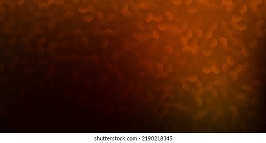 Dark green, yellow vector layout with shapes of hexagons. Smart abstract illustration with colored gradient hexagons. Your brand book cover.