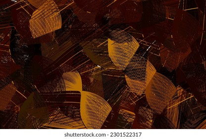 Dark Green, Yellow vector layout with bent lines. Colorful illustration in abstract style with gradient. Pattern for your business design.