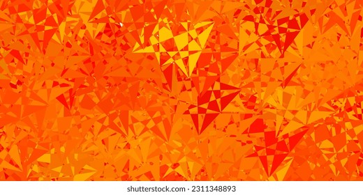 Diseño vectorial verde oscuro y amarillo con formas triangulares. Magnífica ilustración abstracta con formas triangulares. Una adición fácil a sus comerciales.