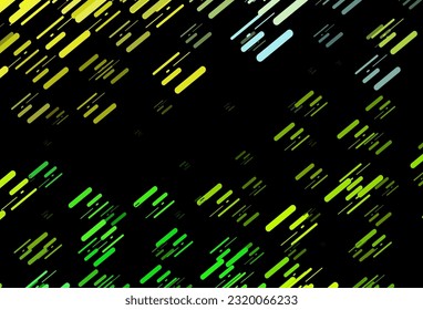 Dark Green, Yellow vector layout with flat lines. Blurred decorative design in simple style with lines. Pattern for business booklets, leaflets.