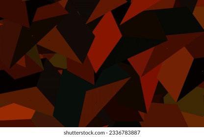 Dark Green, Yellow vector layout with lines, triangles. Beautiful illustration with triangles in nature style. Pattern for booklets, leaflets