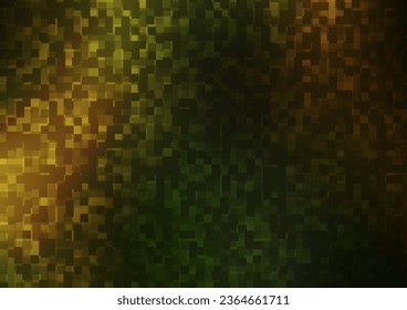 Dark Green, Yellow vector layout with lines, rectangles. Modern abstract illustration with colorful rectangles. Pattern for commercials.