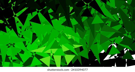 Dark Green, Yellow vector layout with triangle forms. Smart abstract illustration with triangle forms in modern style. Design for your wallpapers.