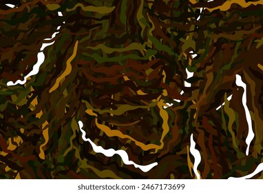 Dark Green, Yellow vector layout with wry lines. Colorful gradient illustration in simple style with lines. Texture for booklets, leaflets.