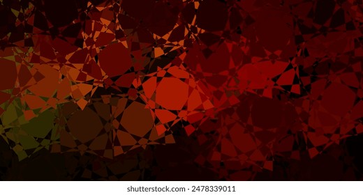 Diseño de Vector verde oscuro, amarillo con formas triangulares. Ilustración abstracta excepcional con gama de triángulos de colores. Patrón para Fondos de pantalla.