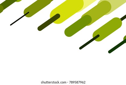 Dark Green, Yellow vector layout with flat lines. Glitter abstract illustration with colored sticks. The pattern can be used for websites.
