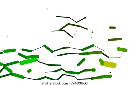 Dark Green, Yellow vector layout with flat lines. Shining colored illustration with rounded stripes. The template can be used as a background.