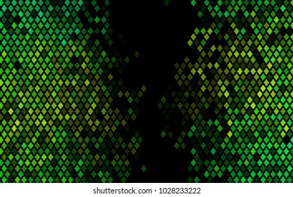 Dark Green, Yellow vector low poly background. A sample with a polygonal design. Illustration in polygonal style with repeating squares