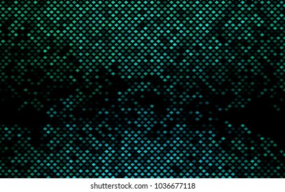Dark Green, Yellow vector low poly background. A sample with a polygonal design. Illustration in polygonal style with repeating squares
