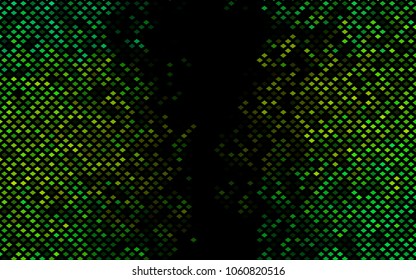 Dark Green, Yellow vector low poly background. A sample with a polygonal design. Illustration in polygonal style with repeating squares