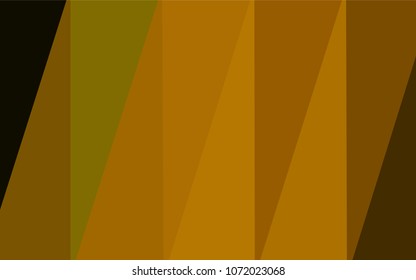 Dark Green, Yellow vector low poly cover. Creative geometric illustration in Origami style with gradient. A completely new template for your business design.