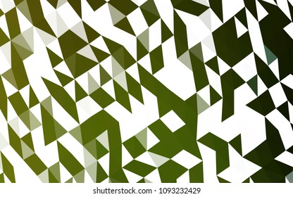 Dark Green, Yellow vector low poly background. Creative geometric illustration in Origami style with gradient. Brand new style for your business design.