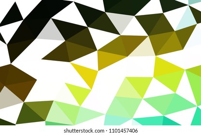 Dark Green, Yellow vector low poly low poly. Shining colored illustration in a Brand new style. The template can be used as a background for cell phones.