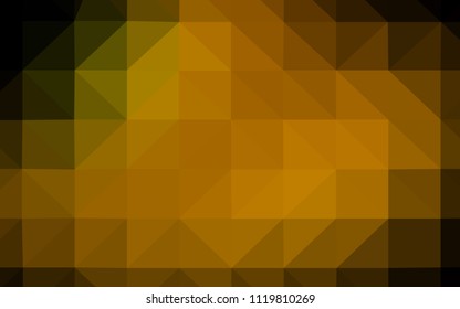 Dark Green, Yellow vector low poly layout. Colorful illustration in abstract style with triangles. Textured pattern for your backgrounds.
