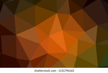 Dark Green, Yellow vector low poly texture. A completely new color illustration in a polygonal style. Polygonal design for your web site.