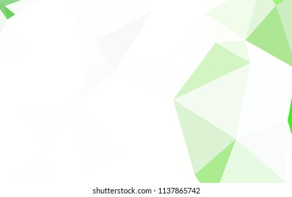 Dark Green, Yellow vector low poly texture. Shining colorful illustration with triangles. New template for your brand book.