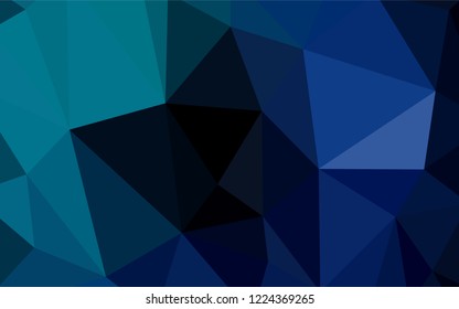 Dark Green, Yellow vector low poly layout. Colorful illustration in polygonal style with gradient. Brand new style for your business design.