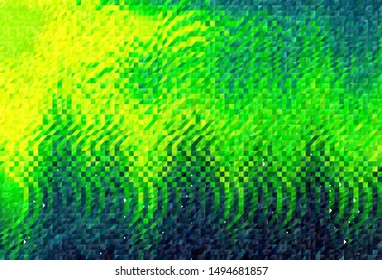 Dark Green, Yellow vector low poly background. Colorful illustration in polygonal style with gradient. Template for cell phone's backgrounds.