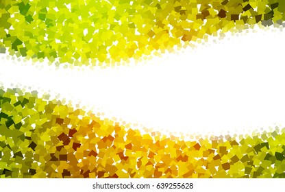 Dark Green, Yellow vector low poly background. A sample with a polygonal design. Illustration in polygonal style with repeating squares