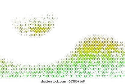 Dark Green, Yellow vector low poly background. A sample with a polygonal design. Low poly illustration, low polygonal background.