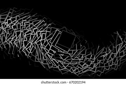 Dark Green, Yellow vector low poly background. A sample with a polygonal design. Illustration in polygonal style with repeating squares