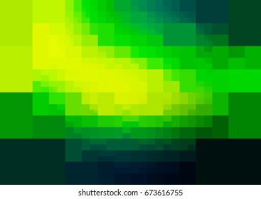 Dark Green, Yellow vector Low poly crystal background. Polygon design pattern. Low poly illustration, low polygon background.